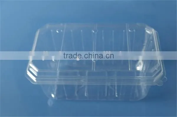 PET / PVC plastic fruit packaging box for grape