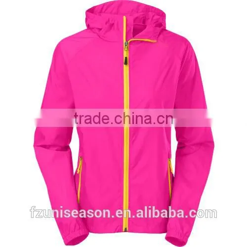 Waterproof nylon lightweight foldable windbreaker