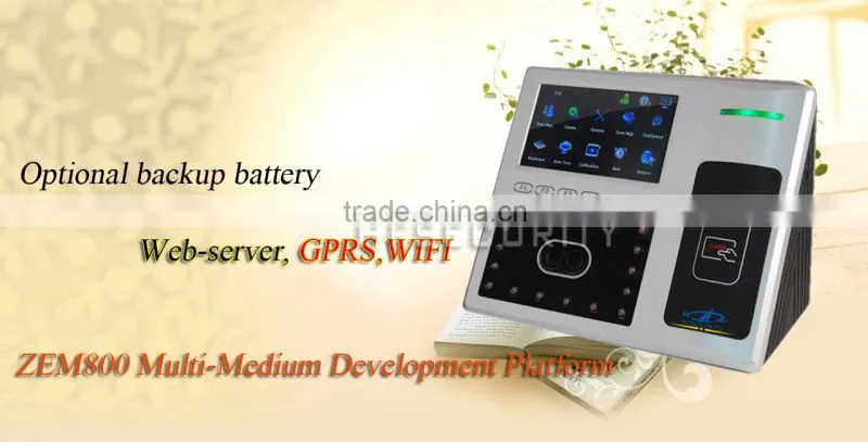 Touch Screen Wireless Time&Attendance and Access Control Face Reader RFID Card Reader HF-FR301 with Battery