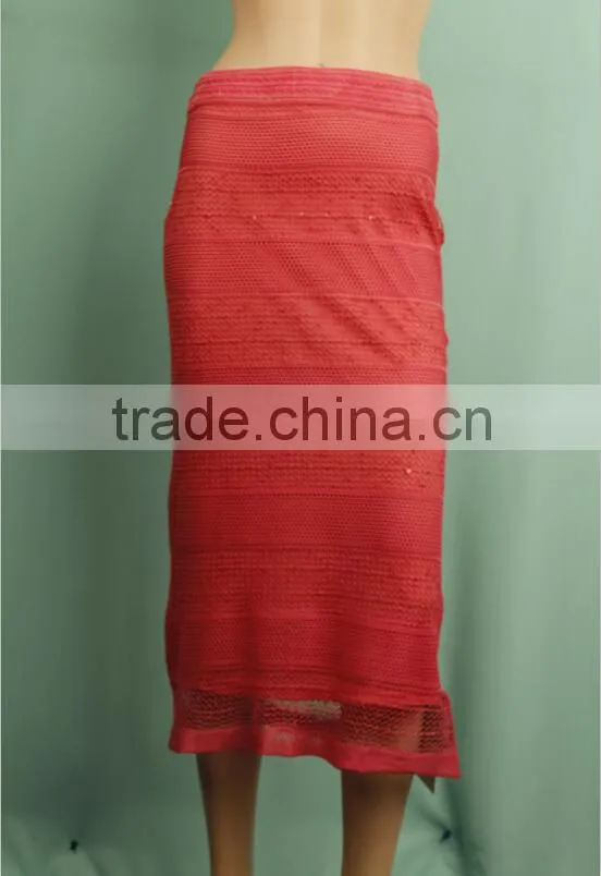 High waist net design tight skirt pattern fashion long tight skirts DS150632366