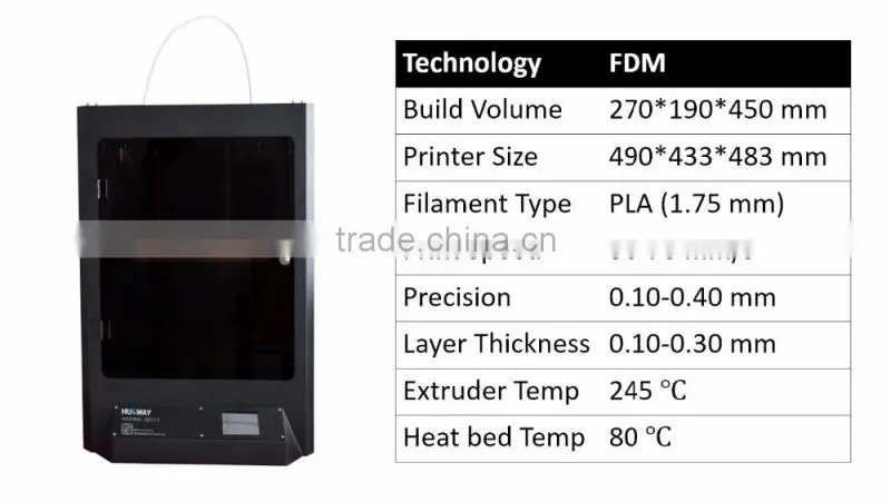 China Top manufacturer professional 3d printer With CE ROHS Certification for sale