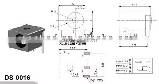 PCB DC Power Jack&SMD DC power Jack