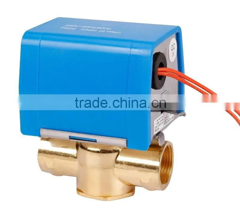 SR2012 two-way 3-way electric ball valve for air conditioner