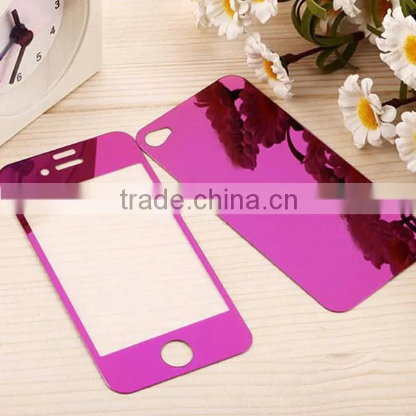 electroplated color tempered glass screen protector full cover