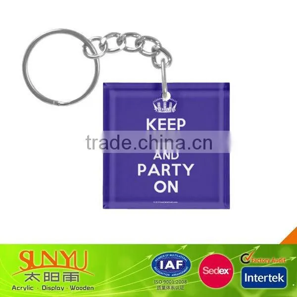 Popular acrylic picture frame keychain
