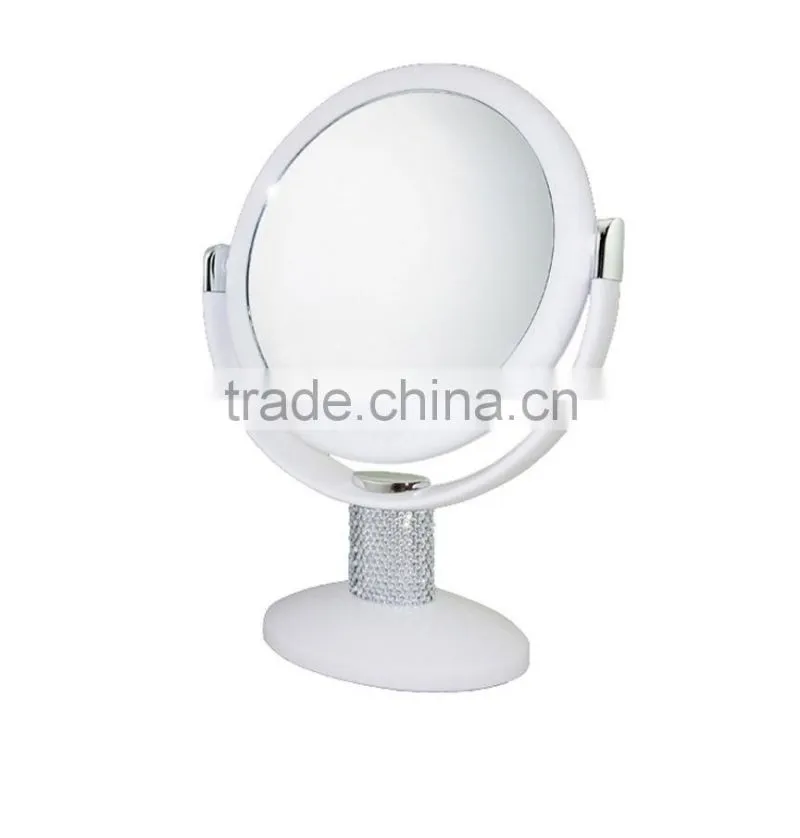 Rosegold makeup mirror vanity desktop double sided 10x magnifying mirror