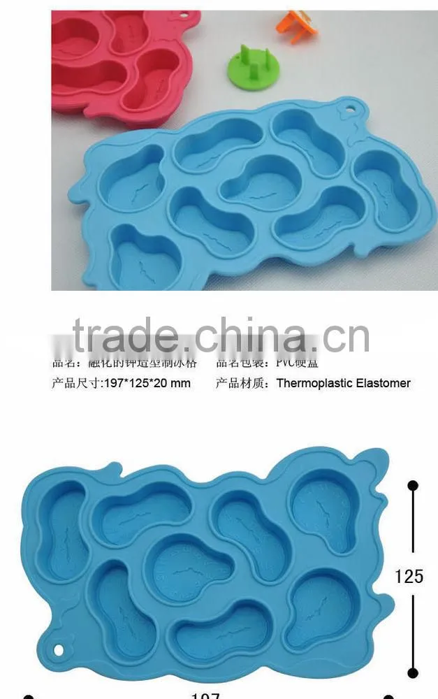 Ice Freeze Cube Tray Silicone Melting Clock Shaped Silicone Ice Mold Lc13071008