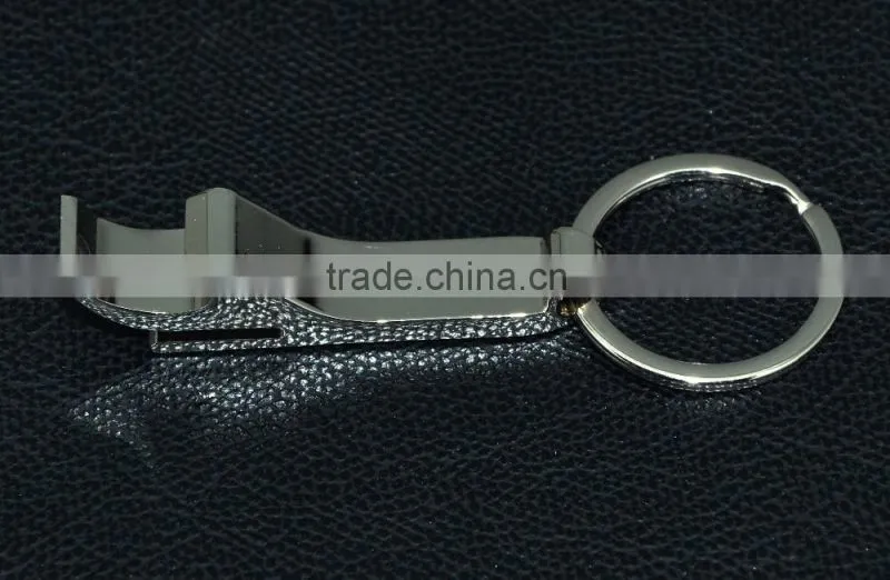 Promotional high quality custom metal bottle opener keychain