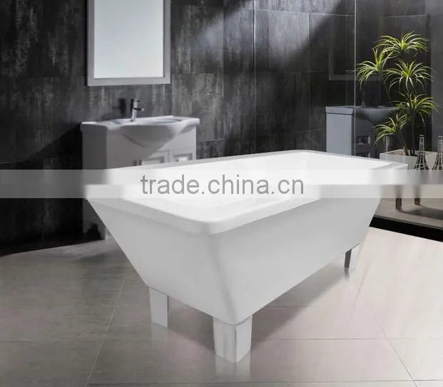 Square Bathtub Free Standing Acrylic Bathtub