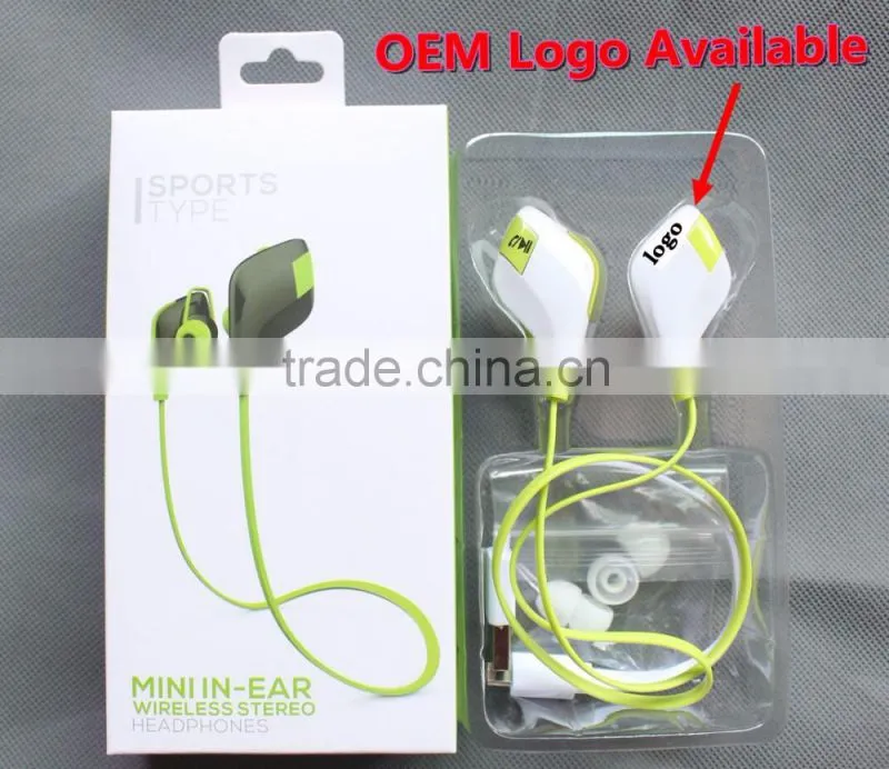 New product 2015 sports bluetooth v4.1 buletooth headset china earphone OEM