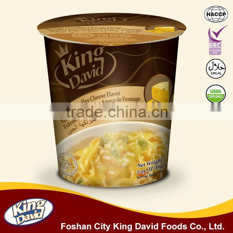Hot King David Brand Flavour Cup Instant Noodle factory wholesale