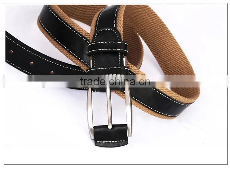 Custom belt cowhide leather belt canvas belt