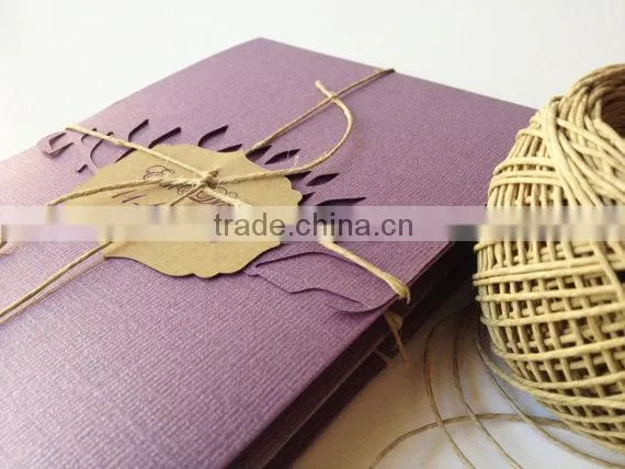 Rustic Twine Wedding Invitation- Country Chic Wedding Invitation - Pocket Invitation - Tie the Knot Wedding Invitation