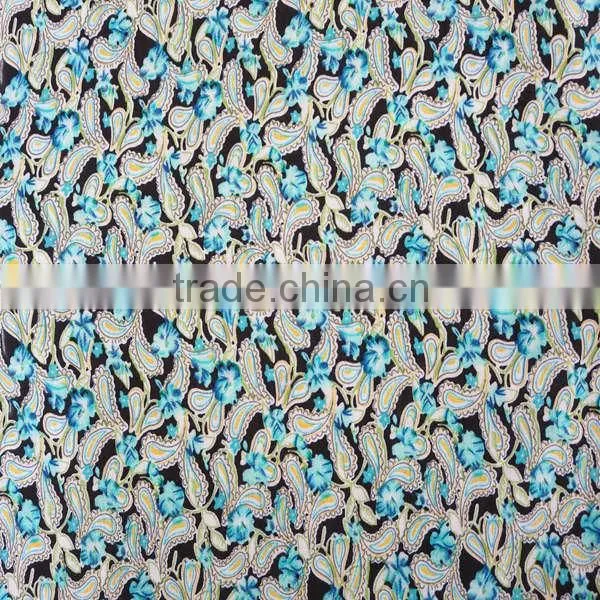 2014 Hot sell colorful design rayon woven fabric for lady dress