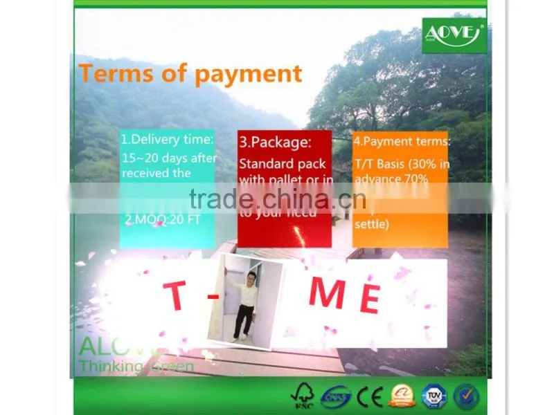 Customized color wpc co-extrusion wall penal interior/exterior /anti UV /painting