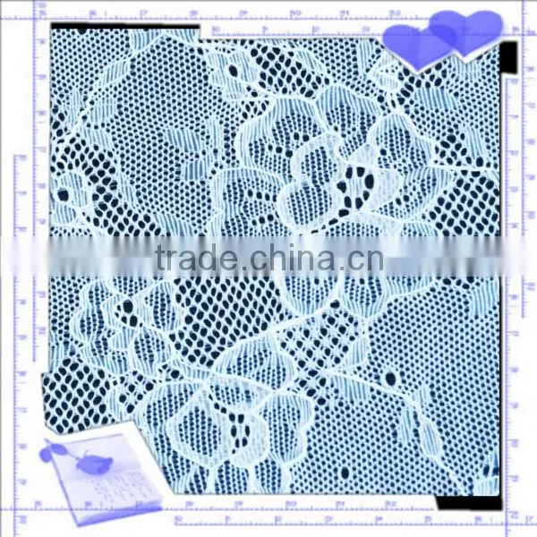 Hot sale in the canton fair embroidery cotton flower lace dress fabric