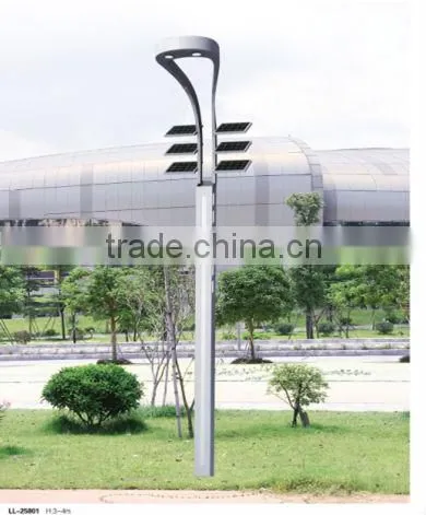3M/4M outdoor LED garden solar light pole IP65