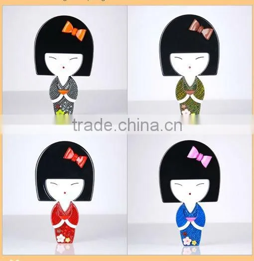 Factory wholesale hair ornament beautiful fashion hair accessory headwear kids gift fashion japan lady cosmetic mirror