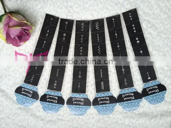 Arrows in mess nail art template cartoon hollow out nail art sticker nail art stencil factory