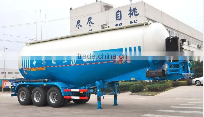 bulk cement tank semi-trailer 35-71cbm for sale