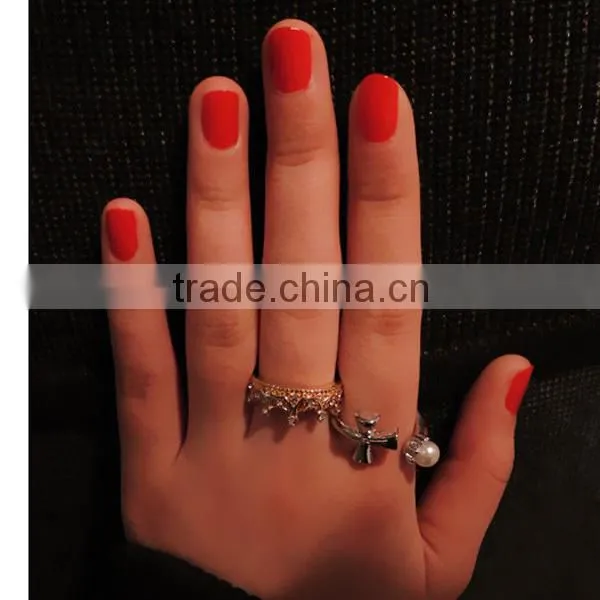 manufacturer cross open style small pearl ring