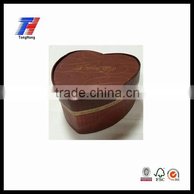 wholesale luxury heart shaped hand made chocolate gift box,packaging box
