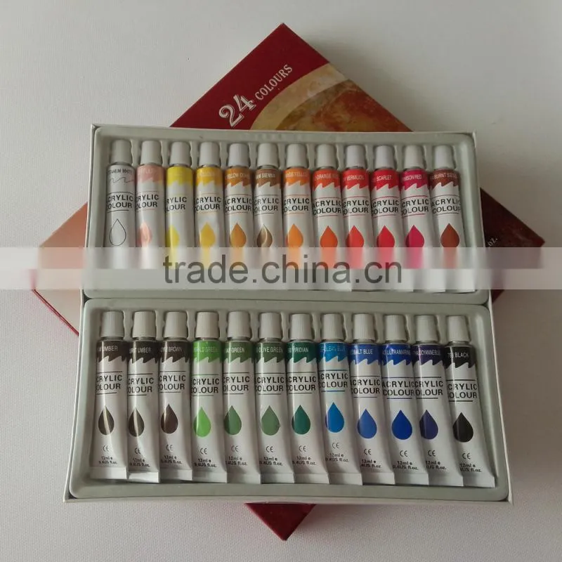 12ml 24color acrylic paints for kids