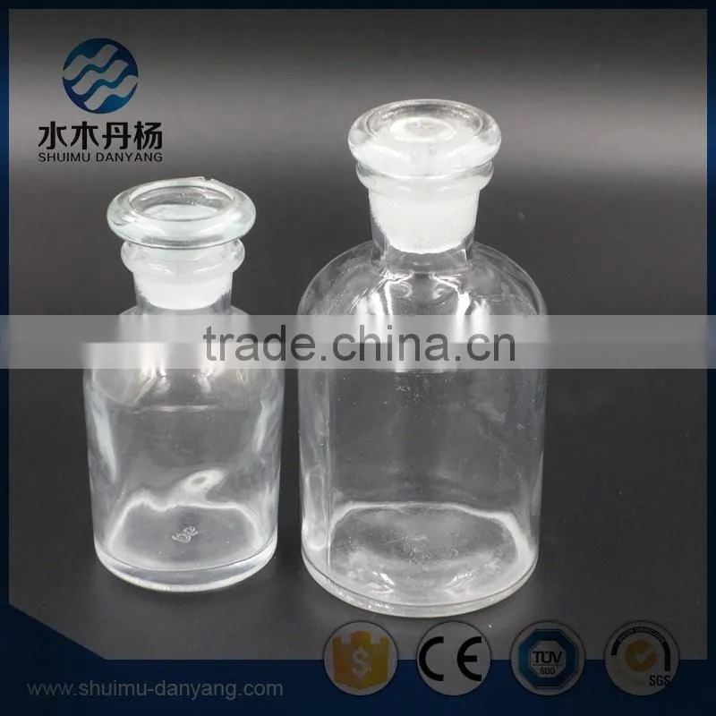 60ml clear reagent glass bottle for laboratory
