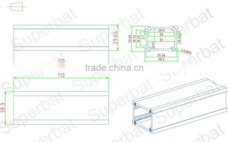 Aluminum project case for Electronic Product Enclosure made in china
