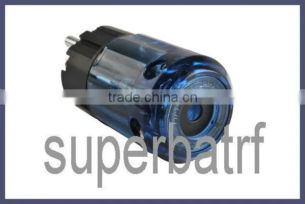 Brand New P-037e Pure Copper Rhodium Plated Schuko EU Mains IEC Power Plug