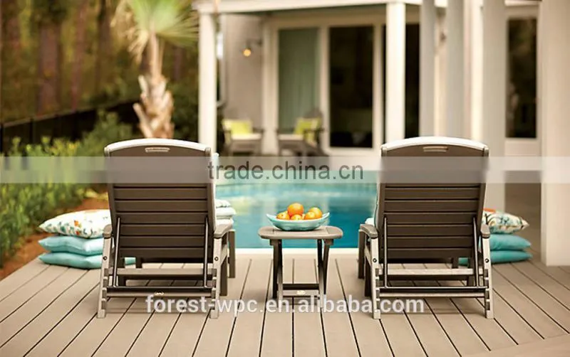 wholesale price convenitional wpc crack-resistant decking tile