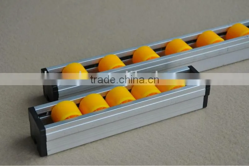 Heavy Duty Gravity Flow Sliding Roller Track for Pipe Racking Manufacturer