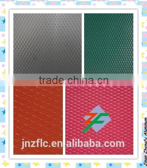 Embossed Surface Treatment and O-H112 Temper diamond embossed aluminum plate