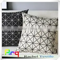 Modern urban style- geometry design waffle printed fabric for cushion series for home/hotel/office using
