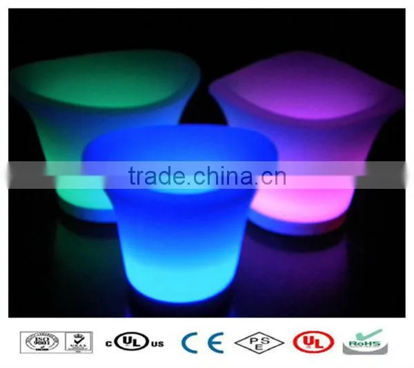 Multiy color led ice bucket silicone ice bucket