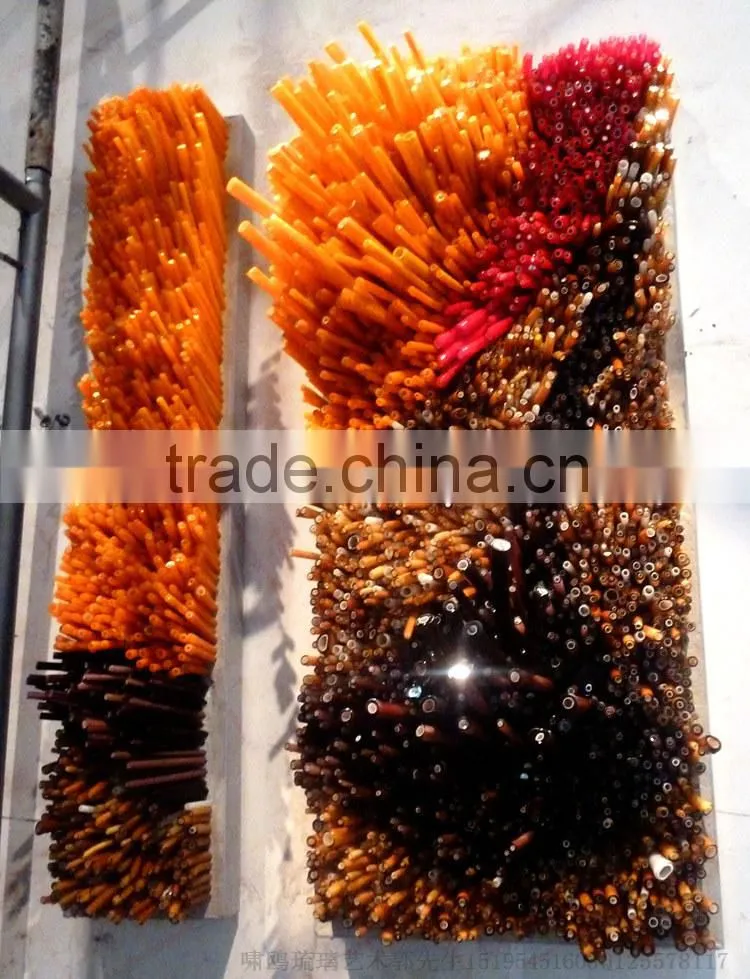 hand blown glass wall decoration XO-20150629&Murano glass chandelier from famous Chinese glass artist Mr Ou