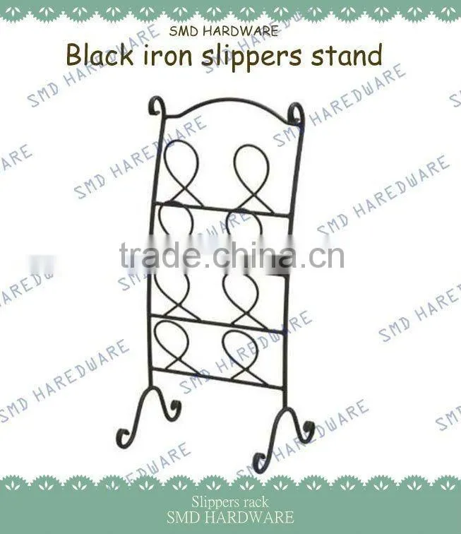 White iron slippers stand