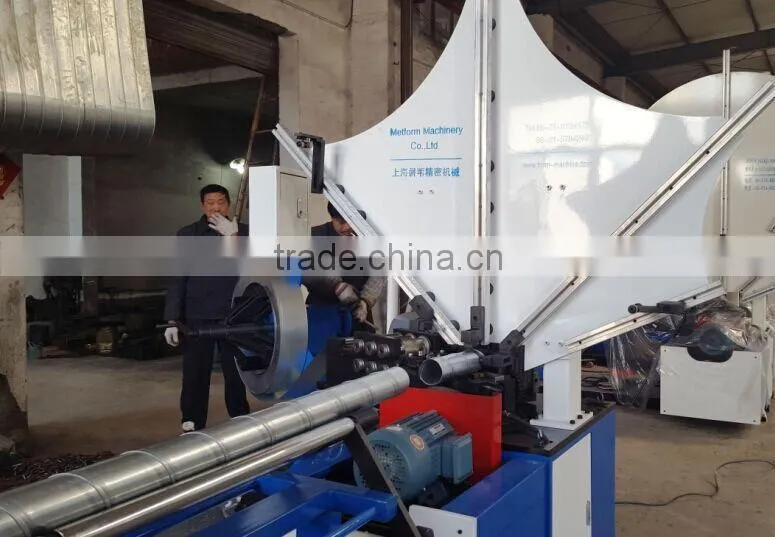 round duct elbow making machine spiral tube pipe duct forming