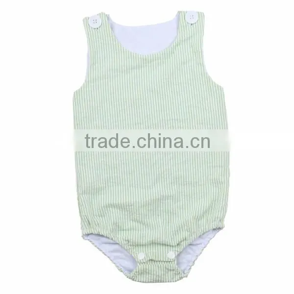 kaiyo wholesale baby clothes factory cotton strip seersucker Rompers Newborn Rompers children clothing 2016