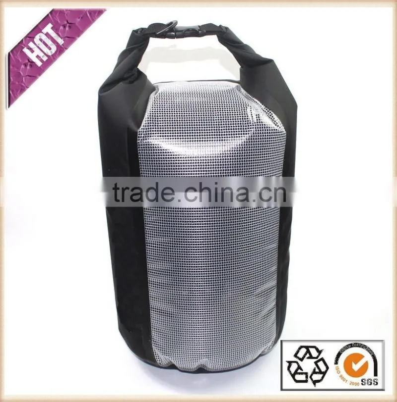 2016 Hot Sale Dry Bag Transparent Ripstop Strip Window Waterproof Dry Bag For Drifting