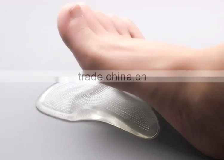 Foot orthotic Cushioned Arch Support Insole , Foot Care Massage Gel Arch Protector.