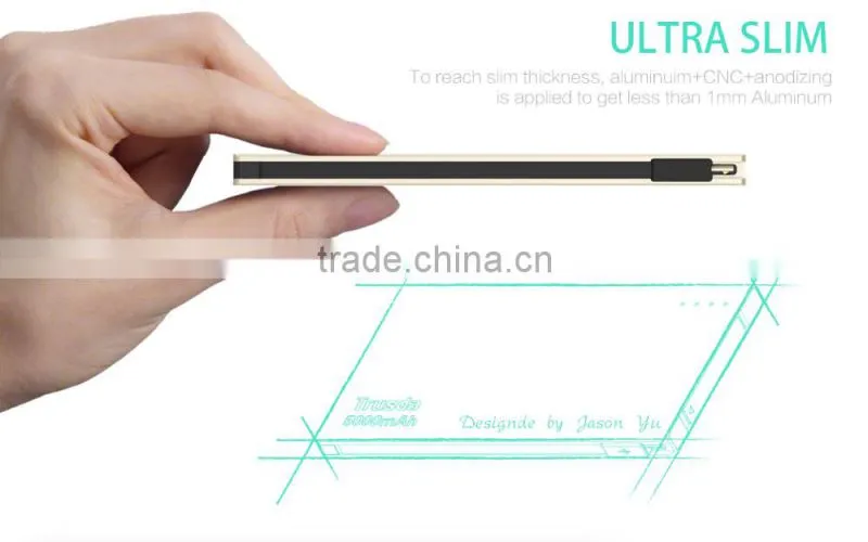 polymer ultra thin 5000mAh power bank for sumsung note7