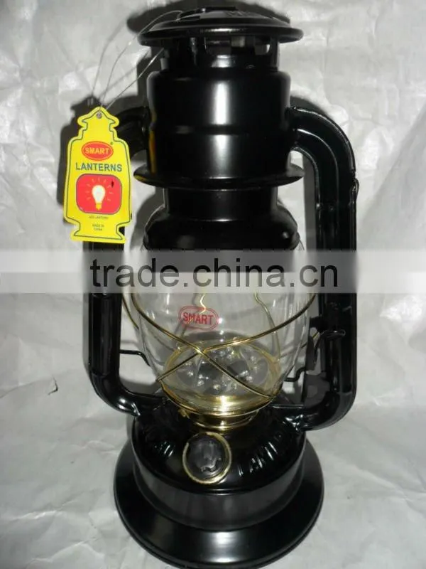 30,17 LEDs,Gold Black,LED HURRICANE LANTERN