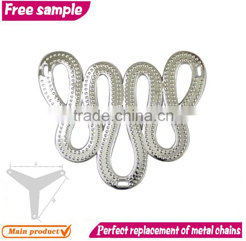 Wholesale snake shape ladies shoe clip chains accessories