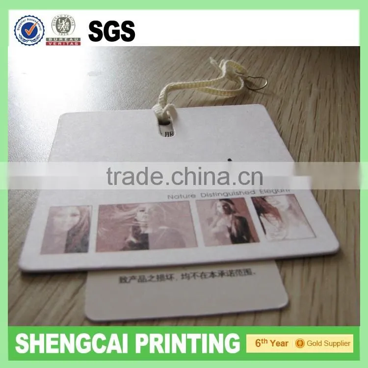 Hot sale custom printed paper garment tags