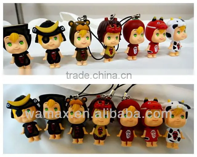 Cartoon series #6 Akita plastic toy gift items
