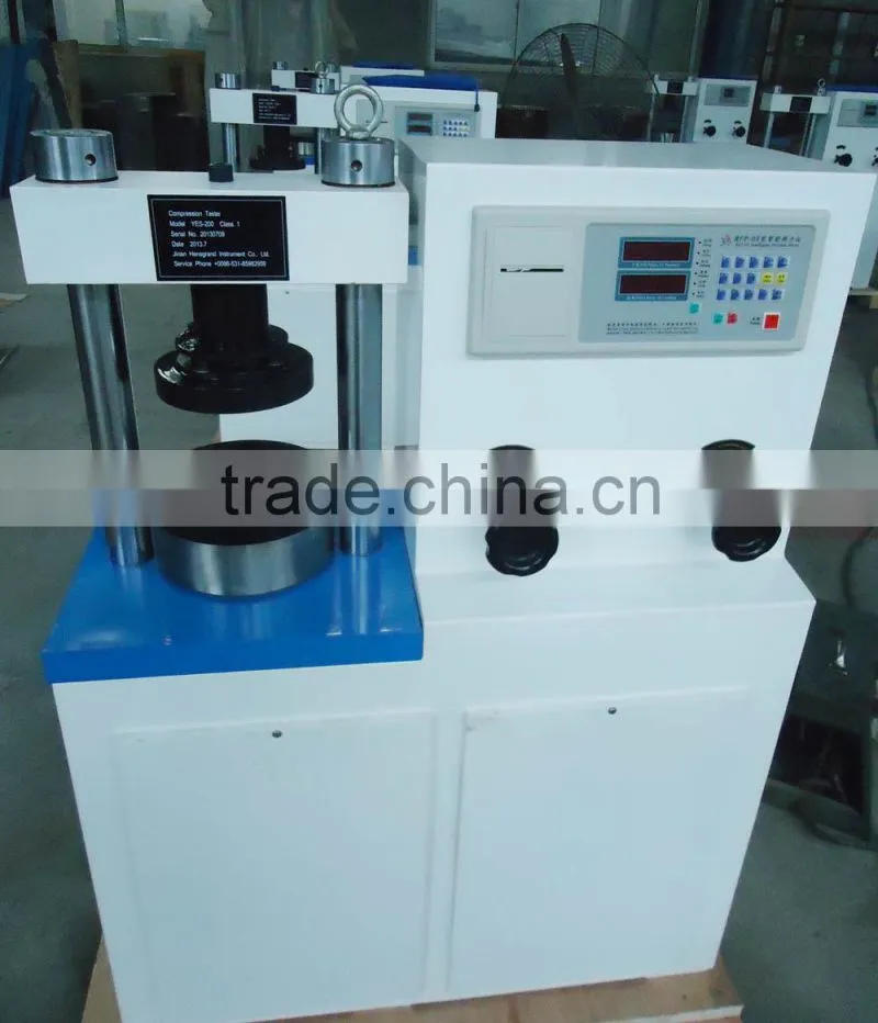 YES-100kn 200kn 300kn Digital Display cement compressive testing equipment