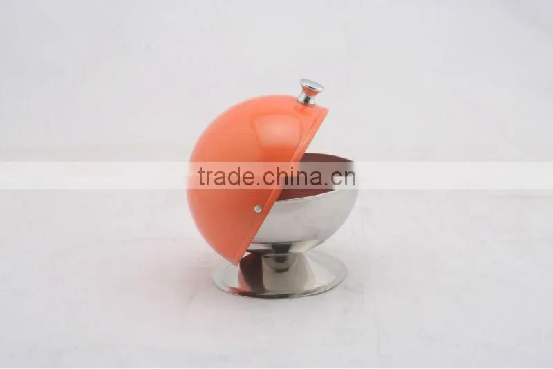Stainless steel sugar bowl or pot