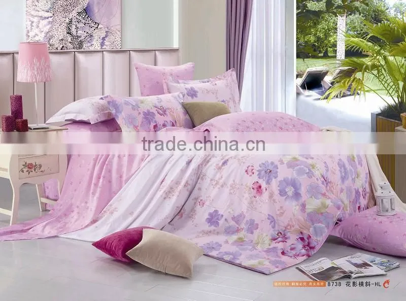 cotton bed,100% cotton fashion design bedsheet set duvet cover
