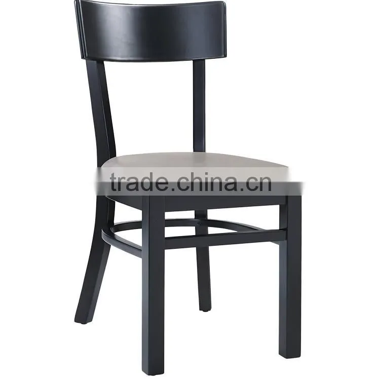 Modern design aluminum tube strong and durable dining room restaurant chair